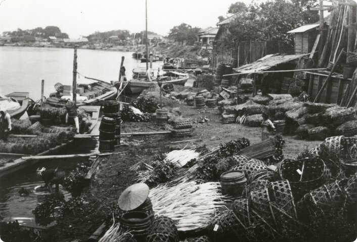 明治時代末の松戸納屋河岸